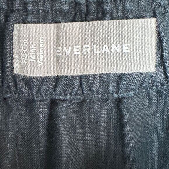 Everlane Linen Jumpsuit in Washed Black Size 4 - Picture 14 of 16
